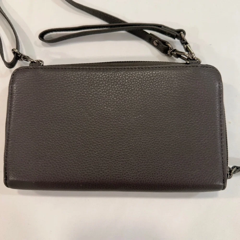 The Sak Iris Large Smartphone Crossbody‎ Womens OS Brown Studded Leather | Boho